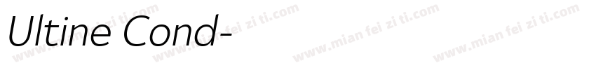 Ultine Cond字体转换